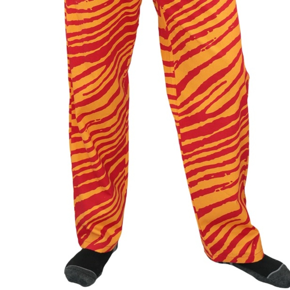 NWT [Zubaz] Kansas City Chiefs NFL Zoom Unisex Zebra Lightweight Bib Size XS - Picture 4 of 7